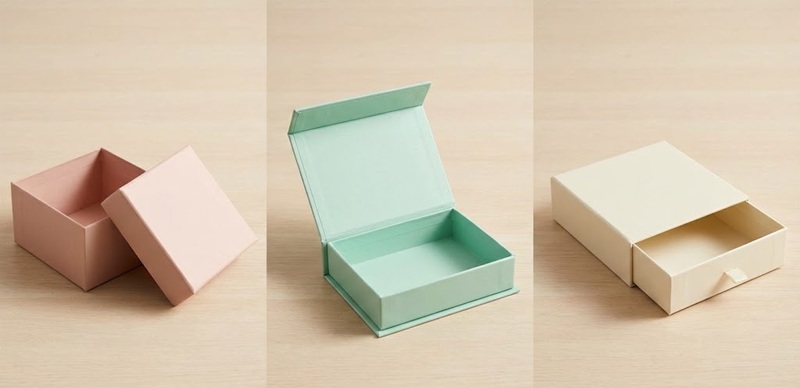 Các kiểu dáng hộp giấy cao cấp: Âm dương, Nam châm, Ngăn kéo