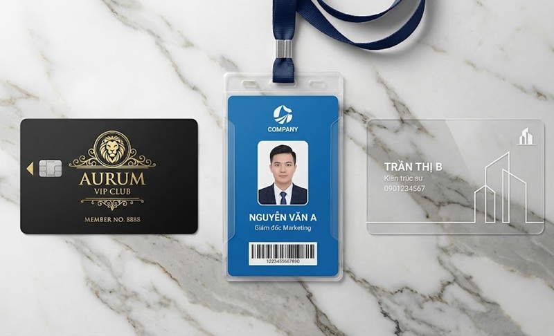 Các mẫu thiết kế thẻ nhựa VIP và thẻ nhân viên đẹp