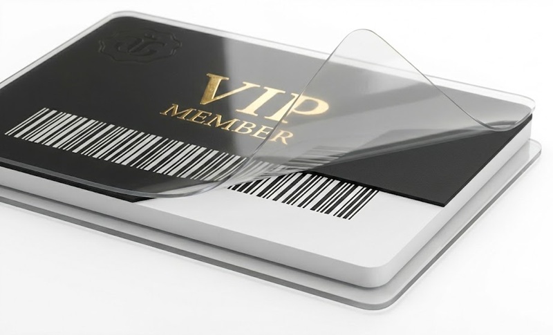 Cấu tạo thẻ nhựa PVC 4 lớp bảo vệ mã vạch không bị trầy