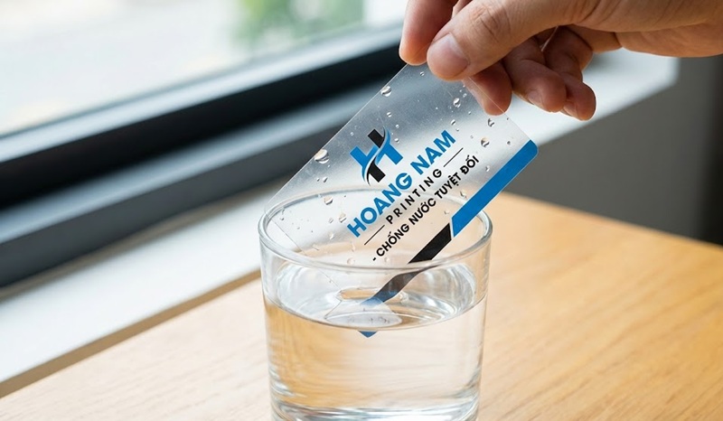 Danh thiếp nhựa PVC chống nước tuyệt đối không lem màu Danh thiếp nhựa PVC chống nước tuyệt đối không lem màu