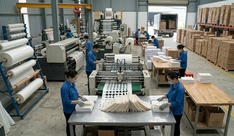 Xưởng gia công bế decal nhựa sữa chuyên nghiệp tại TPHCM Xưởng gia công bế decal nhựa sữa chuyên nghiệp tại TPHCM