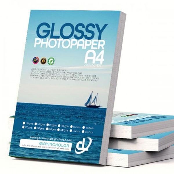 So sánh giấy Glossy Photo Paper với các loại giấy khác