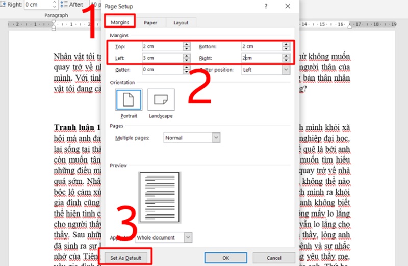 Hướng dẫn thao tác căn lề trên Word
