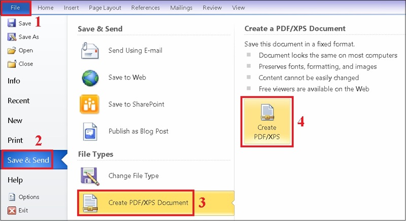 Hướng dẫn xuất file Word sang PDF chuẩn nhất (Không bị mờ ảnh)