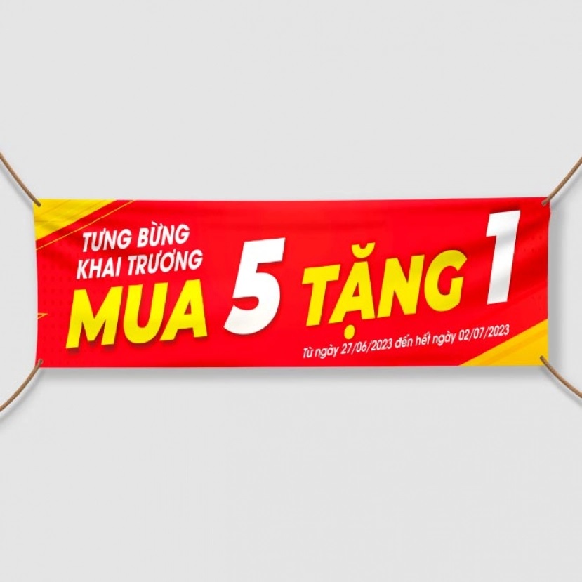 Mẫu băng rôn ấn tượng và thu hút