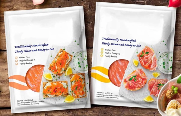 Mẫu bao bì thủy sản chuyên nghiệp