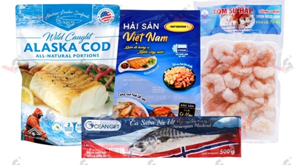 Mẫu bao bì thủy sản chuyên nghiệp