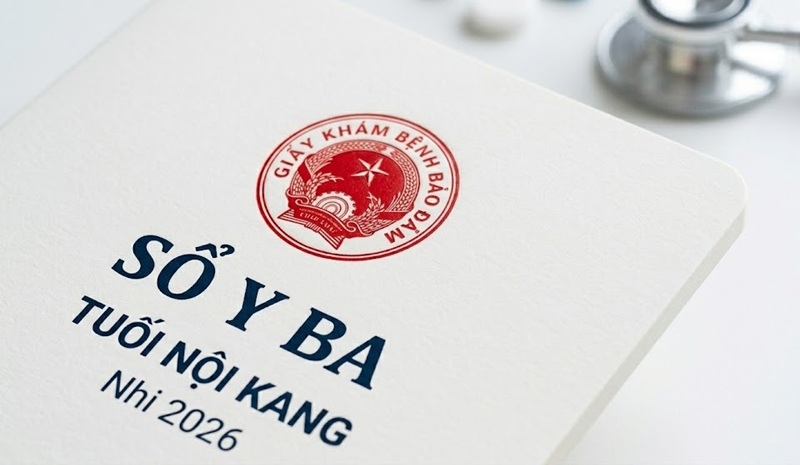 Chi tiết in ấn logo sắc nét trên bìa sổ y bạ chất lượng cao
