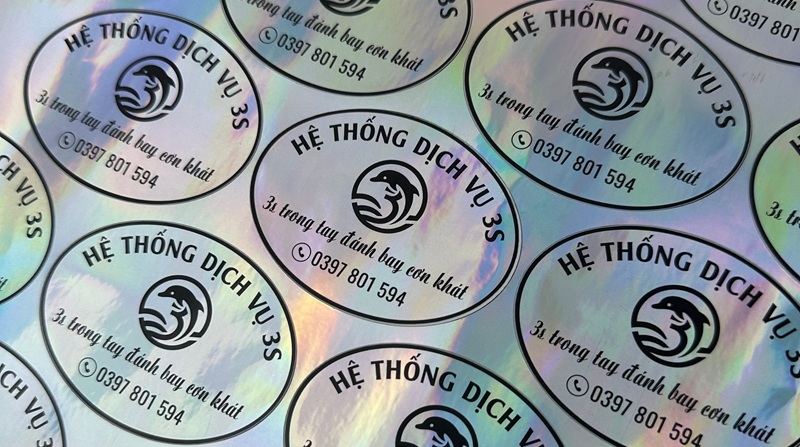 Mẫu in decal 7 màu phản quang