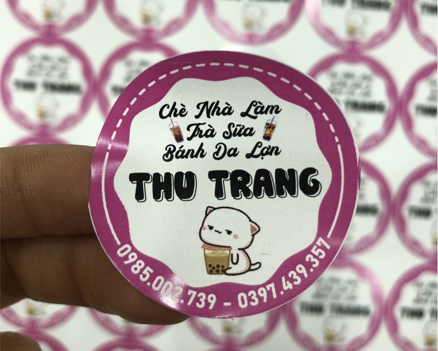 Mẫu in decal trong dán ly