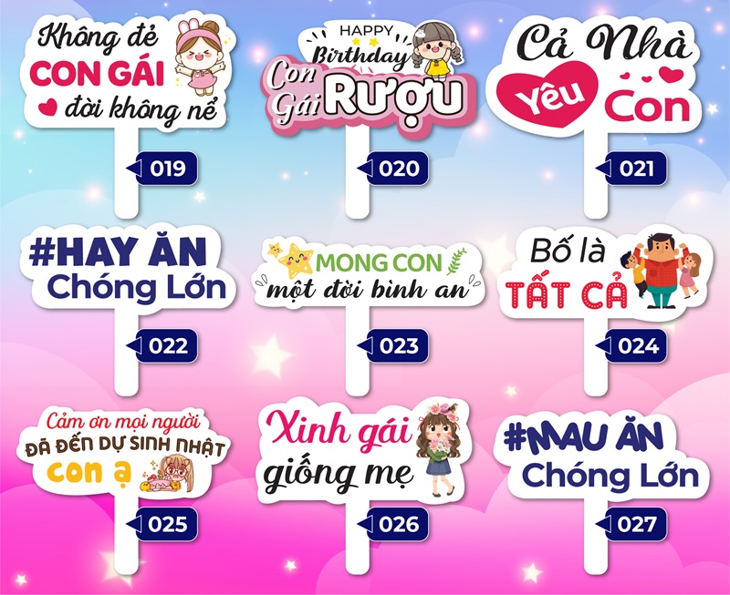 Những mẫu in hashtag cầm tay đẹp