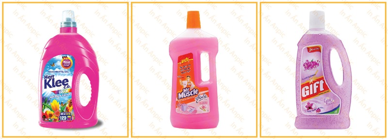 Dịch vụ in nhãn decal chai nước rửa chén