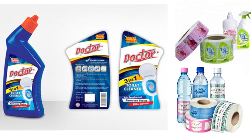 Mẫu in nhãn decal chai nước rửa chén