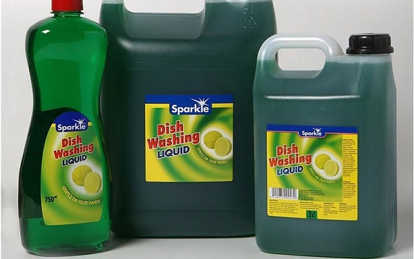 Mẫu in nhãn decal chai nước rửa chén