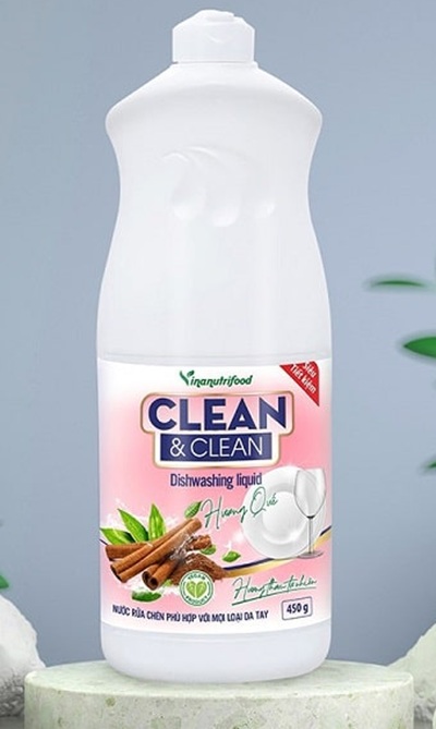 Mẫu in nhãn decal chai nước rửa chén
