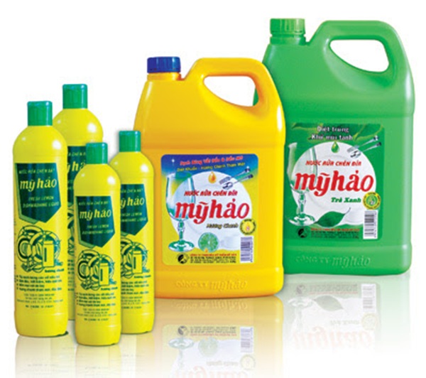 Mẫu in nhãn decal chai nước rửa chén