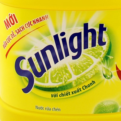 Mẫu in nhãn decal chai nước rửa chén