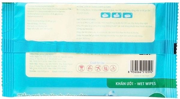 Mẫu in nhãn decal khăn ướt