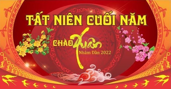 Mẫu in phông bạt tất niên đẹp 