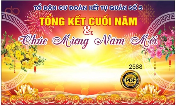 Cách chọn phông bạt phù hợp cho buổi tất niên