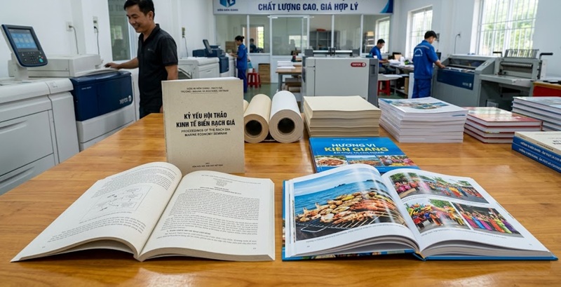 So sánh dịch vụ in sách trắng đen tiết kiệm và in sách màu giá rẻ sắc nét tại xưởng in chuyên nghiệp.