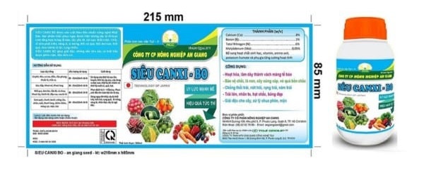 Mẫu in tem nhãn thuốc bảo vệ thực vật