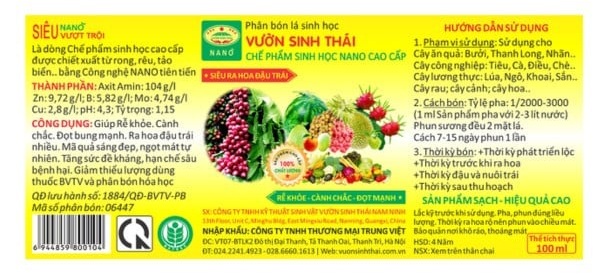 Mẫu in tem nhãn thuốc bảo vệ thực vật