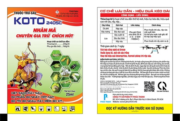 Mẫu in tem nhãn thuốc bảo vệ thực vật