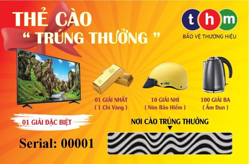 Mẫu in thẻ cào khuyến mãi