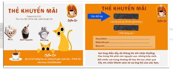 Mẫu in thẻ cào khuyến mãi