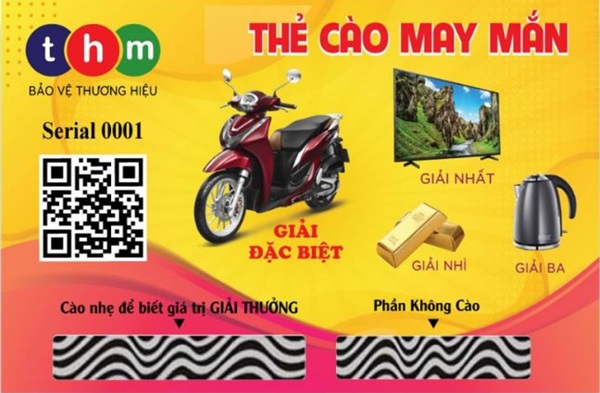 Mẫu in thẻ cào khuyến mãi