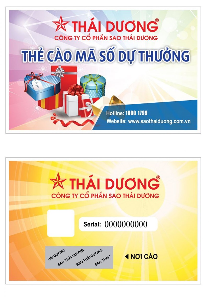 Mẫu in thẻ cào khuyến mãi