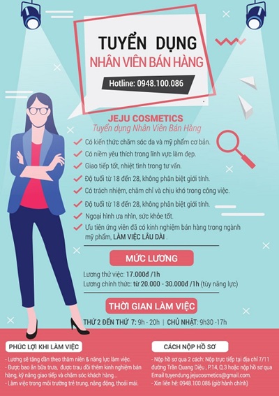 Mẫu tờ rơi tuyển dụng