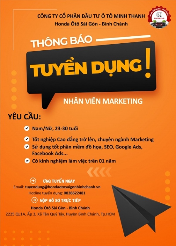 Mẫu tờ rơi tuyển dụng