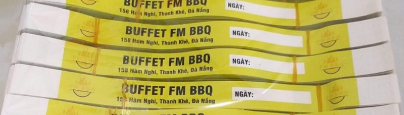 Giá in vòng đeo tay kiểm soát buffet