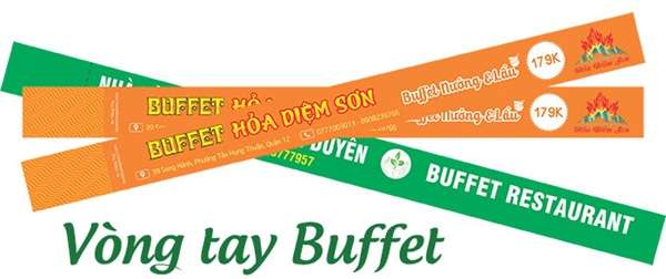 Mẫu vòng đeo tay kiểm soát buffet
