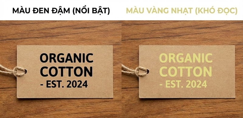 Lưu ý chọn màu sắc khi thiết kế in ấn trên giấy Kraft nâu Lưu ý chọn màu sắc khi thiết kế in ấn trên giấy Kraft nâu