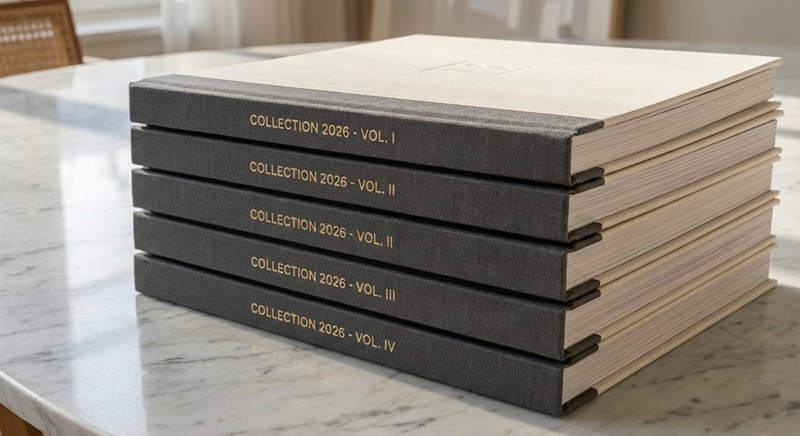 Mẫu catalogue bìa cứng đóng gáy vuông sang trọng Mẫu catalogue bìa cứng đóng gáy vuông sang trọng