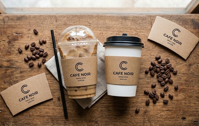 Các mẫu in cup sleeve đai ly giấy Kraft cho quán cà phê mang đi Các mẫu in cup sleeve đai ly giấy Kraft cho quán cà phê mang đi