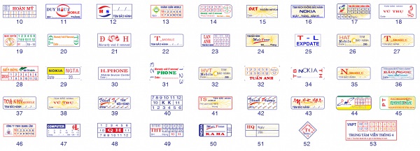 Mẫu tem bảo hành được thiết kế bằng phần mềm corel draw