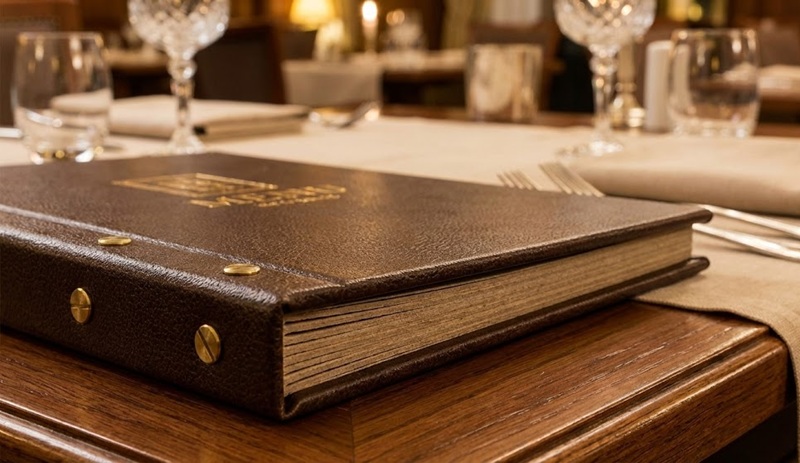 Mẫu menu bìa bồi carton lạnh cứng cáp sang trọng