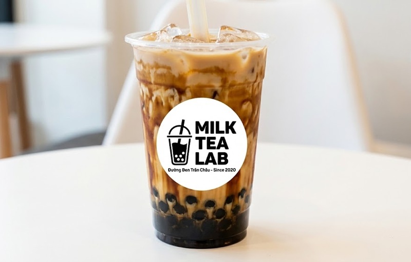 Tem decal nhựa sữa dán ly trà sữa trân châu đường đen Tem decal nhựa sữa dán ly trà sữa trân châu đường đen