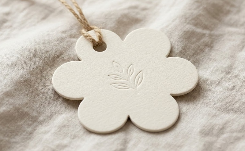 Mẫu thẻ treo bế hình tròn độc đáo cho shop thời trang