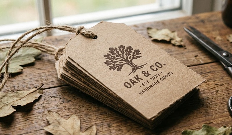 Thẻ treo giấy Kraft phong cách Vintage bảo vệ môi trường