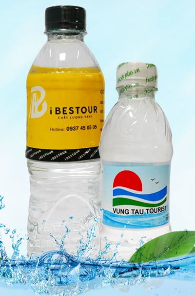 Kích thước và hình dạng nhãn chai nước