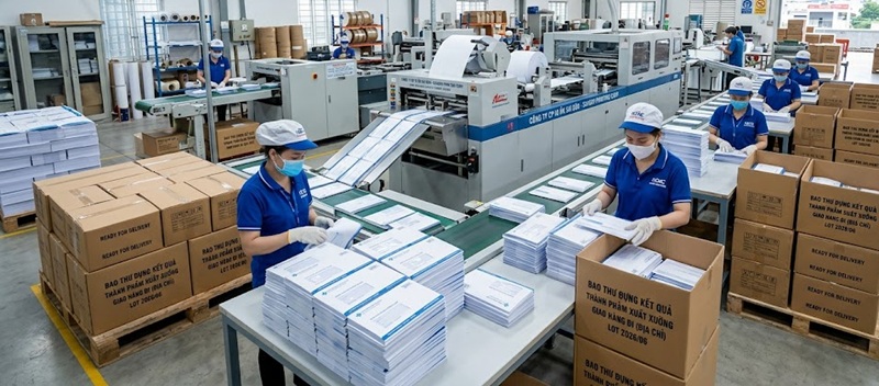 Phân xưởng sản xuất và gia công bao thư đựng kết quả y tế chuyên nghiệp tại Hoàng Nam TPHCM Phân xưởng sản xuất và gia công bao thư đựng kết quả y tế chuyên nghiệp tại Hoàng Nam TPHCM