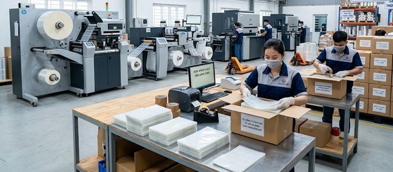 Phân xưởng sản xuất và gia công decal nhựa trong suốt chuyên nghiệp tại Hoàng Nam TPHCM Phân xưởng sản xuất và gia công decal nhựa trong suốt chuyên nghiệp tại Hoàng Nam TPHCM